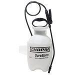 Chapin International 023883200107 Chapin 20010 1-Gallon SureSpray Sprayer for Fertilizer, Herbicides and, 1 gal, Translucent