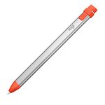 Logitech Crayon Digital Pencil for All iPads (2018 Releases and Later) with Apple Pencil Technology, Anti-roll Design, and Dynamic Smart tip - Intense Sorbet