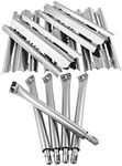 BBQration Stainless Steel Replacement Kit for Broil King 9635-84, 5-Pack 15 7/8" Heat Plates Shield and 15 13/16" Tube-in-Tube Burner Replacement for Broil King Baron 9615-54, 9235-27 and More