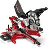 Einhell Scie à onglet radiale TC-SM 2131/1 Dual (max. 1 800 W, 4 900 tour/min, système de glissière intégré, butée de pièce, dispositif de serrage, avec lame aux carbures de tungstène et laser)