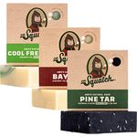 Dr. Squatch All Natural Bar Soap for Men, 3 Bar Variety Pack, Pine Tar, Bay Rum and Cool Fresh Aloe