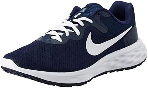 Nike Revolution 6, Scarpe de Gimnastica Uomo, Midnight Navy White Obsidian Ashen Slate, 42 EU