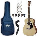 Yamaha 16 Incheses wood Acoustic Guitar F280 Dreadnought With Mexa Sponge Bag Belt,Plectrums, String Set & Guitar StAnd (Natural)