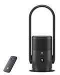 Ultty Bladeless Tower Fan with Air Purifier, Bladeless Fan with Remote, Touch, Timer, HEPA Filter, 90° Oscillating 9 Speeds, 3 Modes CR021, Black