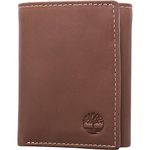 Timberland Men's Leather Trifold With Id Window Tri Fold Wallet, Brown (Hunter), One Size UK