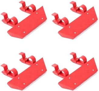 Side Step for INEOS Grenadier 2020 2021 2022 2023 2024 2025 Accessories Running Boards Nerf Bars Side Step Car Body Side Rock Guard Slider Rail Door Steps Carbon Steel (Red_4PCS)