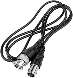 BRIEFCEC CCTV Câble BNC, Video DC Power Connecteur BNC Vidéo 1 Mètre Câble Surveillance, BNC Mâle à Femelle Connexion Câble pour CCTV Caméra DVR Système de Sécurité Surveillance (1M Câble, 1Pièces)