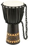 Meinl Percussion HDJ1-M Headliner "Congo Series" Wood Djembe, Medium: 10-Inch Diameter