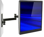 Mount-It! Monitor Wall Mount Full Motion Swing Arm - Fits 13-30 Inch LCD, LED, Plasma Screens, VESA 75 and 100, 33 lb Capacity, Black