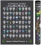 National Parks Scratch Off Map of U