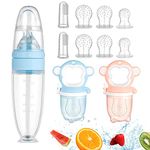 Ballery Baby Fruit Dummy for Fruit 90 ml Baby Food Feeder Feeding Bottle for Toddlers Fruit Teat Dummy Teething Ring Fruit Teat