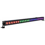 LED Stage Wash Light Bar - YeeSite 24LED 72W RGB Stage Light Bar Sound Activated Auto Play DMX Wash Bar Uplight for Church Wedding Halloween Christmas Stage Lighting