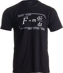May The (F=m*dv/dt) Be with You | Funny Physics Science Physicist Unisex T-Shirt-Adult,L Black