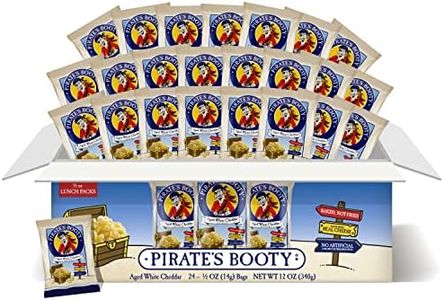 Pirate's Booty Aged White Cheddar Cheese Puffs, Gluten Free, Halloween, Healthy Kids Snacks, 0.5 Ounce (Pack of 24)