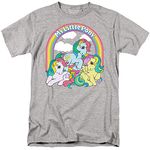 My Little Pony Under The Rainbow Womens T Shirt, Grey Heather, LRG