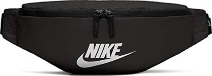 Nike Unisex-Adult Heritage Hip Pack Bag, Black/Black/White, Misc