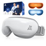 Bob and Brad EyeOasis 3 Electric Heated Eye Mask With Cooling Gel Pad,Gifts for Father Day Women Men,Weighted Eye Mask for Dry Eyes,Puffiness Sleeping Rechargeable with Music for Relaxation