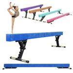 SportBob Gymnastics Beam Adjustable 244cm, 8ft High and Low Floor Balance Beam, Gymnastics Balance Beam for Kids Children Girls Training, Home Gym Equipment for All Gymnastic