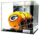 Football Basketball Helmet Sneakers Memorabilia Dustproof Acrylic Display Case Showcase Box UV Protection Mirror Riser