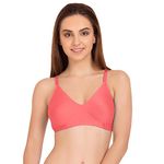 Tweens Women's Non-Padded Non-Wired Everyday T-Shirt Bra|Pack of 3 (Coral,38D)