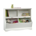 Sauder 414436 Pogo Bookcase/Footboard, L: 41.10" x W: 14.49" x H: 32.84", Soft White finish