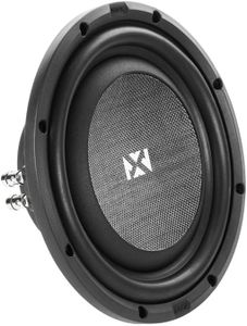 NVX SMW10D4 700W Peak (350W RMS) S-Series Shallow-Mount 10" Dual 4-Ohm Subwoofer