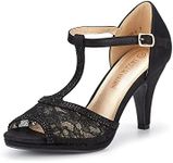 DREAM PAIRS Women's Amore_2 Black F