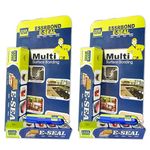 BUILDINGSHOP X E-SEAL Multi Surface Bonding Anti Leakage Agent - 120 Grams Tiles For Wall, Gap filler for walls and joints, Metal Repair Gel, Water Proof Glue For Roof Leakage (E SEAL (Pack Of 2))