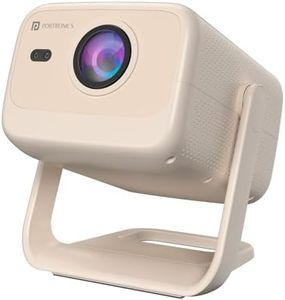 Portronics Beem 480 Smart LED Projector with 1080p Full HD Resolution, 5100 Lumens, Built in OTT Apps, HDMI (White)