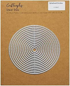 CrafTangles Steel Dies - Stitched Circles (Set of 14 Dies)