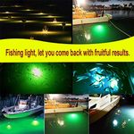 ZOOMELLA IP68 Waterproof 12V Led Green Underwater Fishing Light Attract Prawns Squid Lamp
