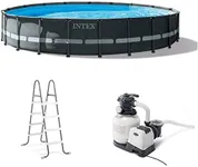 Intex 26333EH Ultra XTR Deluxe Above Ground Swimming Pool Set: 20ft x 48in – Includes 2100 GPH Cartridge Sand Filter Pump – SuperTough Puncture Resistant – Rust Resistant – Easy to Assemble