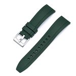 WAMD Quick Release FKM Rubber Watch Strap - Datona (Green, 20 mm)