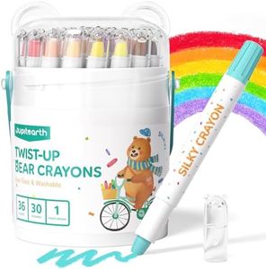 Toddler Crayons, 36 Colors Jumbo Crayons for Toddlers, Non Toxic Washable Crayons, Twistable Crayons for Toddlers 1-3, Easy to Hold Ultra-Silky Large Crayons for Kids Ages 4-8, Toddler Art Supplies