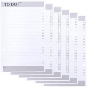 BELLE VOUS 6pz Agenda Giornaliera To Do List Planner - 60 Giorni/Pagine Agenda Senza Date - Blocco Note/Agenda per Liste della Spesa, Gestione del Tempo e Blocco Appunti