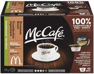 McCafé Premium Roast Decaffeinated K Cup Coffee Pods, 129g (6 Boxes of 12 Pods)
