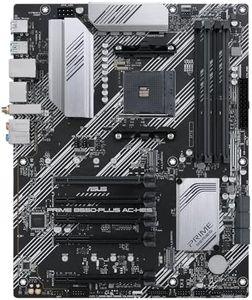 ASUS Prime B550-PLUS AC-HES AMD AM4 (3rd Gen Ryzen) ATX Motherboard (Dual M.2, PCIe4.0, WIFI5, 1Gb Ethernet, SATA 6 Gbps, USB 3.2 Gen 2 Type-C, Front USB 3.2 Gen 1 Type-C and CEC Tier II Ready)