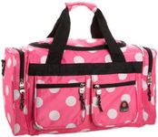 Rockland PTB419 Luggage Tote Bag, Pink Dots, One Size, 19-Inch