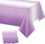 3 Pack Ombre Purple Plastic Tablecl