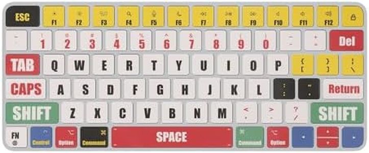 kwmobile QWERTY US English Keyboard Stickers Compatible with Apple Magic Keyboard Keyboard Stickers - Multicolor