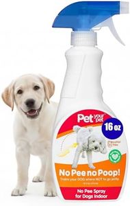 No Pee No Poop Dog Potty Training Spray, 16 Fl Oz – Non-Toxic Dog Spray to Prevent Peeing and Pooping – Natural No Urine Marking Scent Corrector - No Here Stops Dogs Peeing Indoor/Outdoor