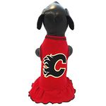 All Star Dogs AZCA-1451 Calgary Flames Ice Girl Dress, Extra Small