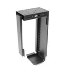 Penn Elcom Under-Desk Computer Mount, Adjustable with Slide-Out Access, 71 Inches - PC Tower Holder CPU-87B (Black Steel Support and Clamp)