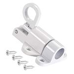 Door Spring Bolt Aluminum Alloy Security Automatic Window Gate Latch Bounce Lock for Shed Doors Gates and Outhouse Doors White