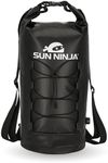 Sun Ninja Floating Dry Bag Cooler – Roll Top Leak Proof Closure, Collapsible, Waterproof Outdoor Cooler with Padded Shoulder Strap - Perfect for Kayaking, Fishing, Beach, Hiking -20L