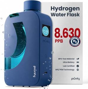 PIURIFY Flask Hydrogen Water Bottle Blue
