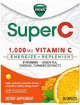 Vicks Super C Daytime Daily Supplement to Energize and Replenish with Vitamin C, B Vitamins and Blend of Herbal Extracts. Coated to be Easy to Swallow, from The Makers of Vicks, 28 ct