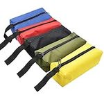 Small Tool Bag, ZffXH 5pcs Mini Zippered Tool Pouch Canvas Waterproof Tool Hand Bags Utility Tool Storage Organizer for Screwdriver Bolt Nail Screw