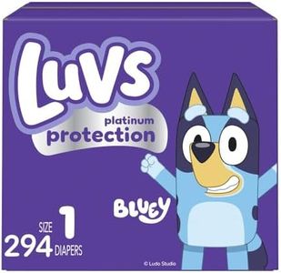 Luvs Platinum Protection Bluey Baby Diapers, Size 1, 294 Count