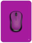 Small Mouse Pad 15 x 20 cm, Audimi Mini Mouse Pad Thick for Laptop Wireless Mouse Home Office Travel, Portable & Washable (Purple)